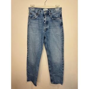 Agolde Fran Loose Straight Fit Jeans sz 23 Button Fly High Rise‎